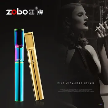 

Portable Aluminum Alloy Tie Rod Smoking Pipe Recyclable Washable Tobacco Holder Filter Cigarette Accessories Women Gift 9 Colors