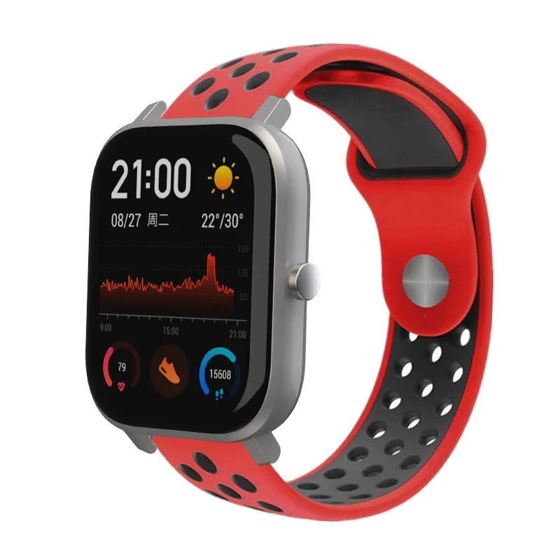 Силиконовый ремешок для часов Amazfit gts ремешок Quick Release браслет 20 мм 22 мм ремешок для часов amazfit bip pace ремешок