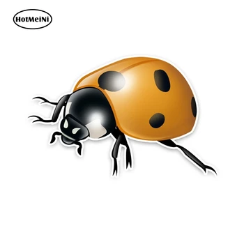 

HotMeiNi 8cm x 13cm Fashion Animal Ladybug PVC Reflective Car Sticker Decal