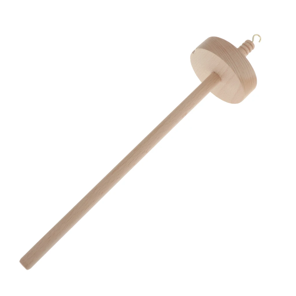 Classic Wooden Drop Spindle Hand Top Whorl Spin Tool Craft 12.6' Length Classic Wooden Drop Spindle Hand Top Whorl Spin Tool Craft 12.6' Length