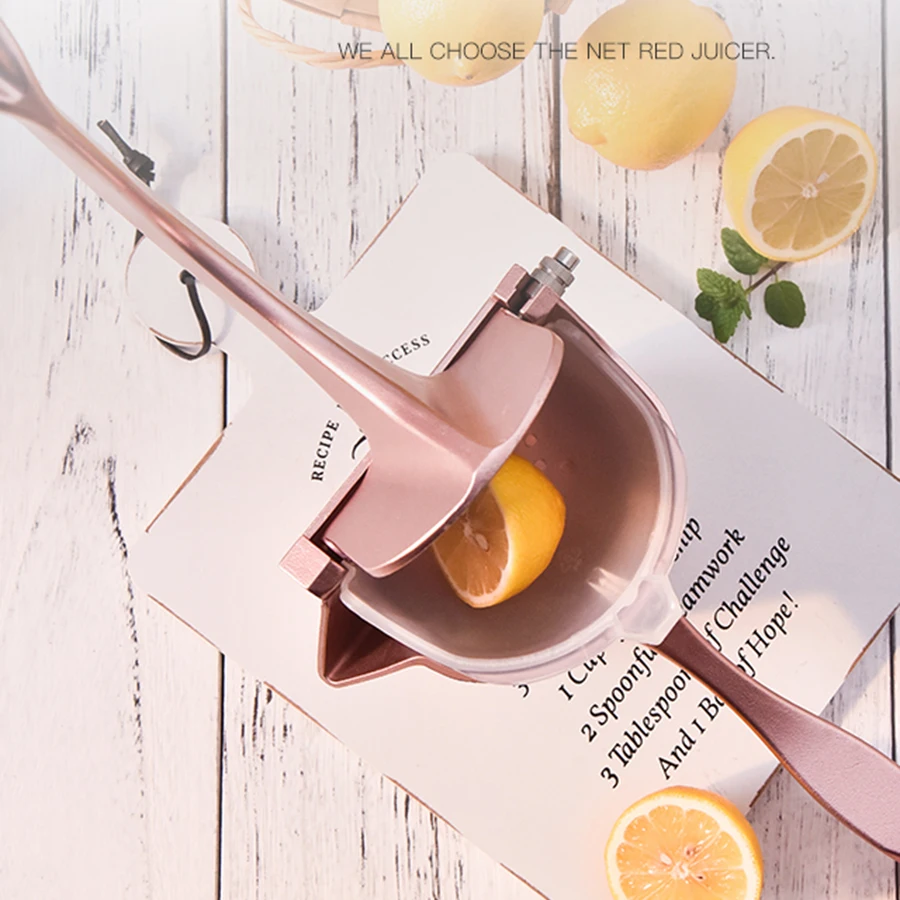 Ручная соковыжималка для цитрусовых алюминиевая фруктов апельсинового лимона