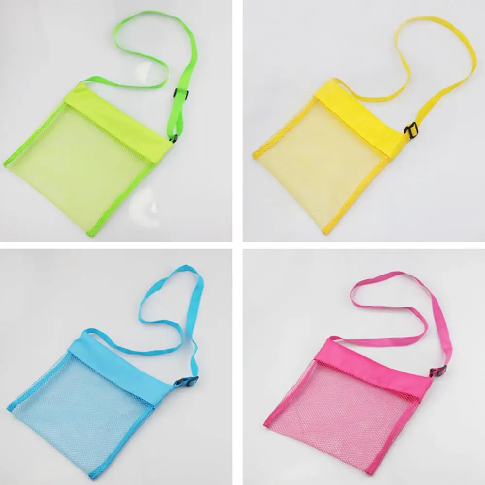 

Beach Mesh Bag Pouch Kid's Children's Fun Toys Sea Shell Storage Bag Beach Fun