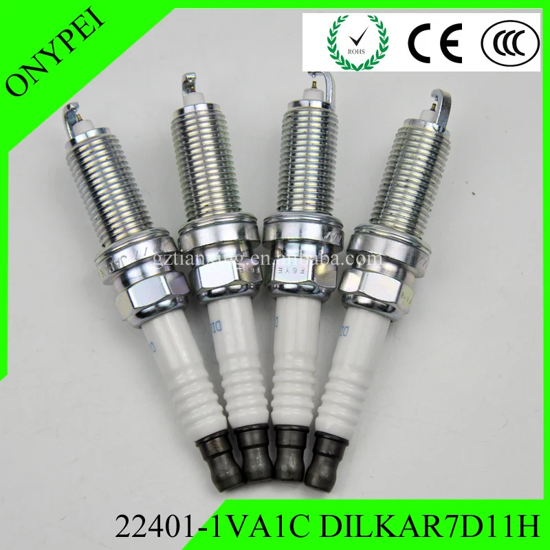 4x22401 1VA1C двойная иридиевая Свеча зажигания для 2017 Nissan Rogue 2.0L MR20DD 22401-1VA1C DILKAR7D11H |