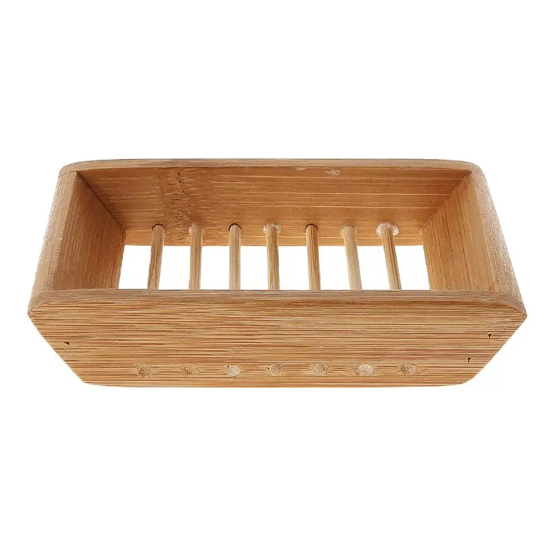 1 шт. бамбуковые деревянные мыльницы дренаж для мыла коробка для душа держатель для ванной комнаты Аксессуары
