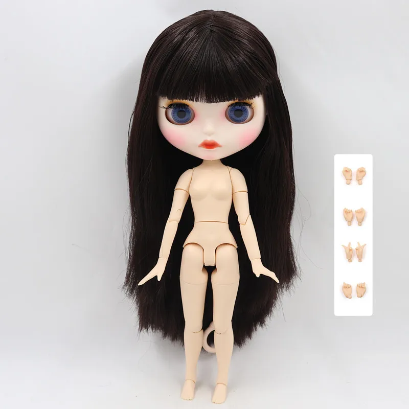 ICY Fortune Days factory blyth doll 1/6 шарнирное тело новое матовое лицо губы Смешанные черные прямые волосы DIY sd Подарочная игрушка - Цвет: like the pic
