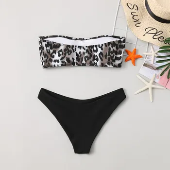 

Womens Leopard swimsuits Padded Push-up Bra Sexy Bikini Set Swimsuit Bathing Suit Swimwear Beachwear Maillot de Bain Femme