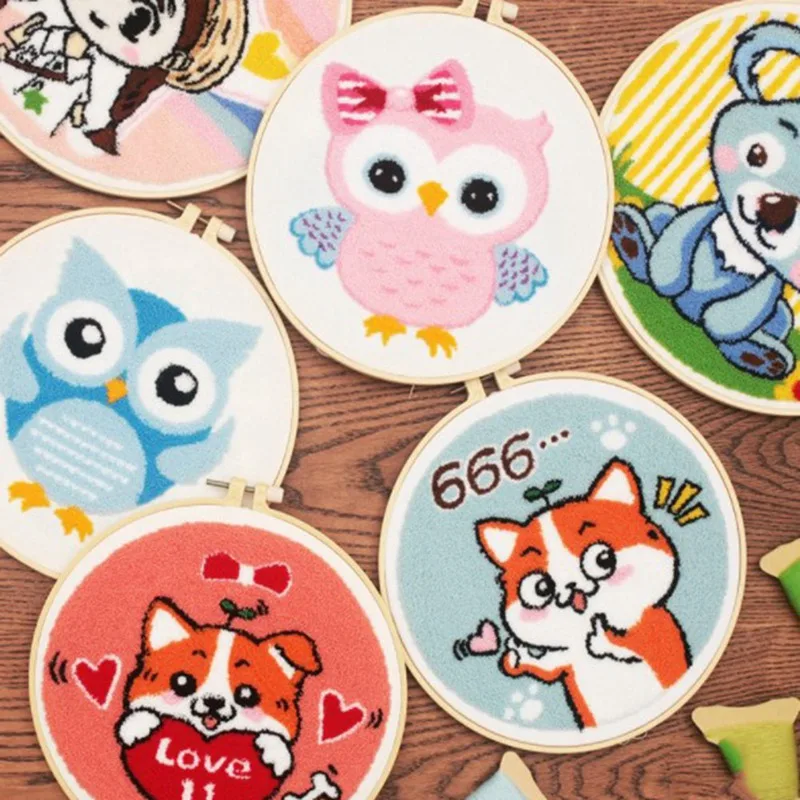 

Cartoon Animal Dog Girl Design DIY Embroidery Handwork Needlework Beginner Cross Stitch Kit Handmade Arts Crafts