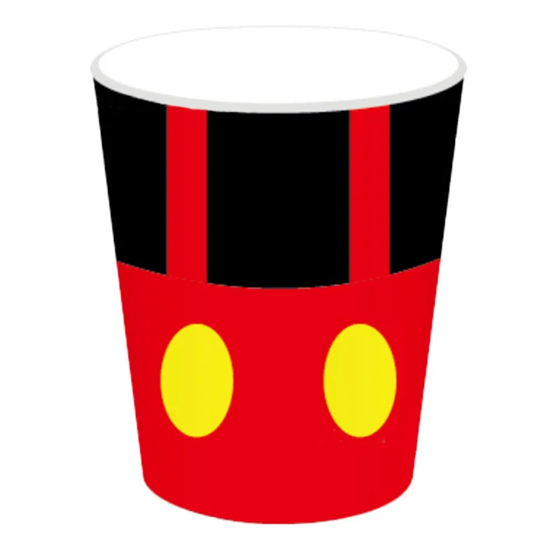 Mickey Mouse Party Baby Disposable Tableware Cup Cake Topper Ballon Boy and Girl Birthday Party Kids Party Supplie Color Decor