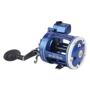 

Left/right Hand Spinning Reel with ACL Counter Trolling Reel Fishing Line Round for Sea Fishing