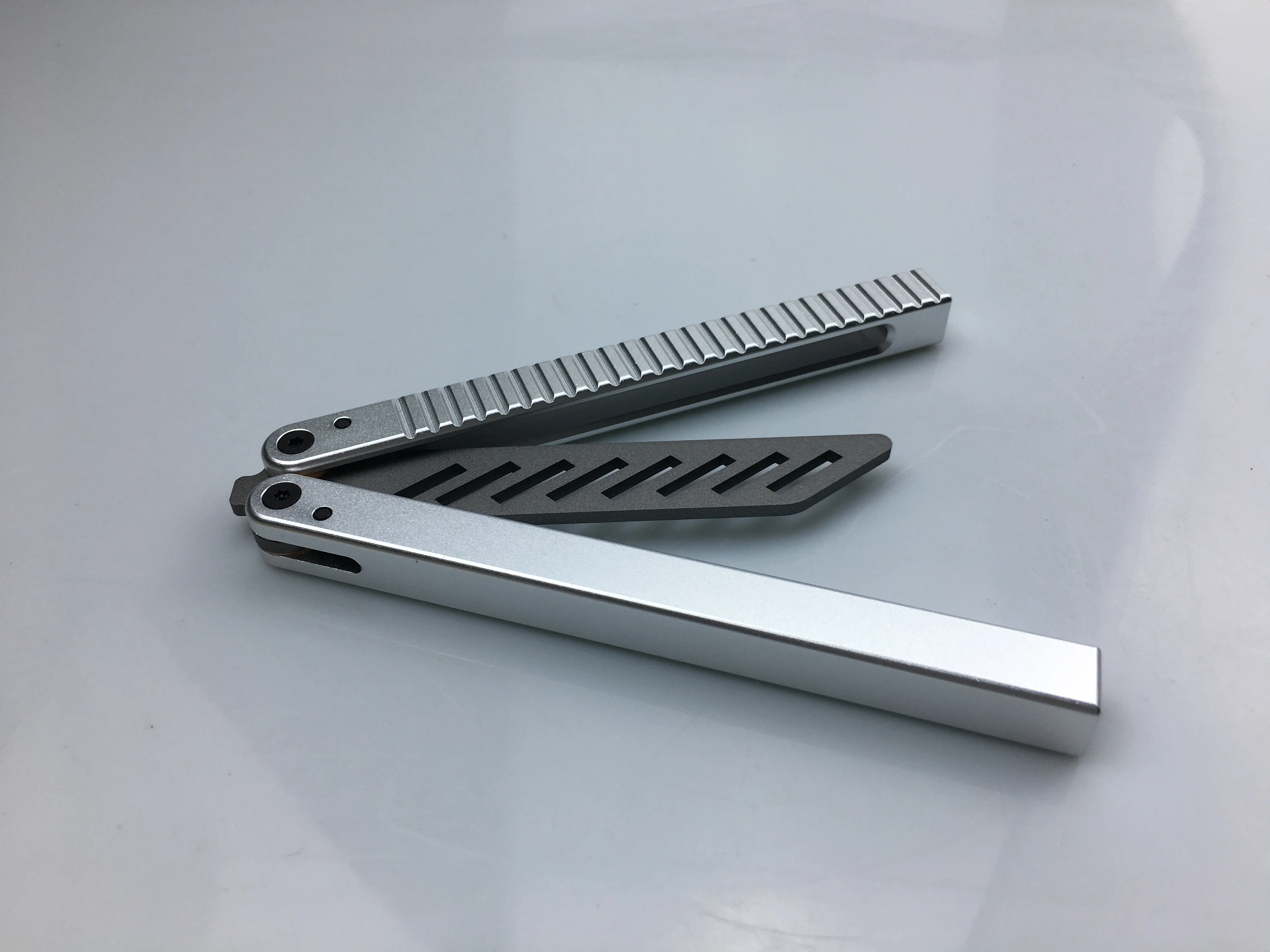 Butterfly Trainer Knife Blade 420 steel Handle Not Sharp Camping Hunting Pocket |