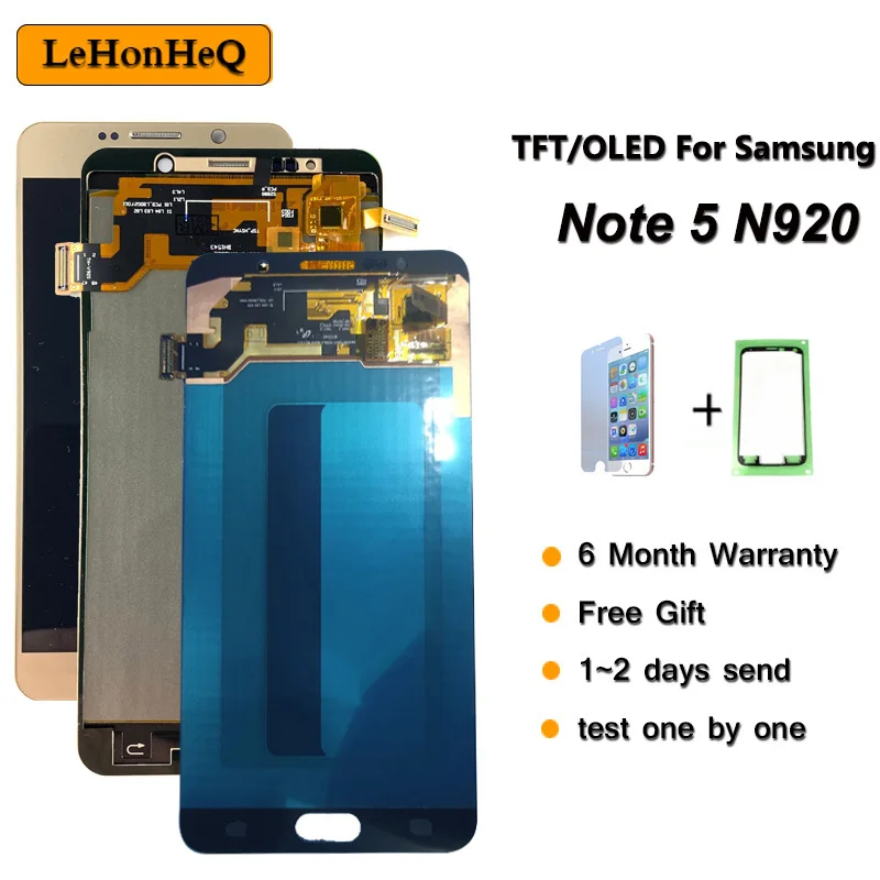 

For Samsung Galaxy Note 5 Display Lcd Touch Screen For Samsung Note 5 Note5 N920a N9200 N920 N920c Lcd Screen Digitizer Assembly