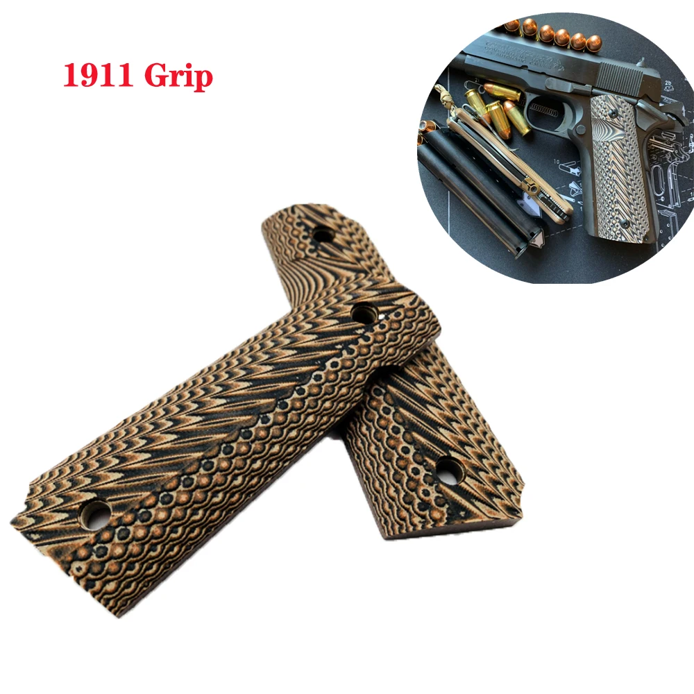 Тактические Ручки 1 Пара CNC G10 1911 ручки для пистолета материал аксессуары