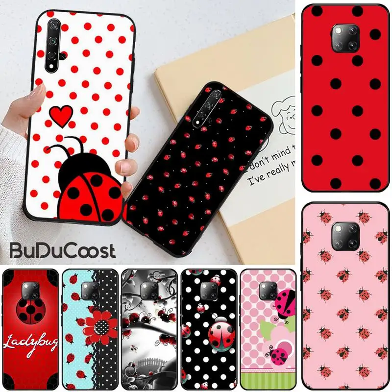 Insect Seven-star ladybug Shell Phone Case For Huawei Honor 8X 9 10 20 Lite 7A 8A 5A 7C 10i 20i 9X play 8C | Мобильные телефоны и