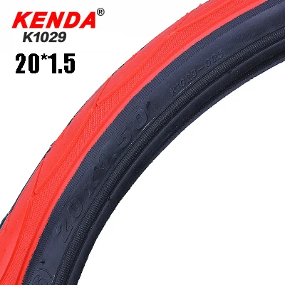 hongse KENDA цветные велосипедные шины 20 14 обода 20*1,5 14*1,75 сверхлегкие 290g BMX Складные карманные велосипедные шины для горного велосипеда Детские 20 pneu - Цвет: hongse