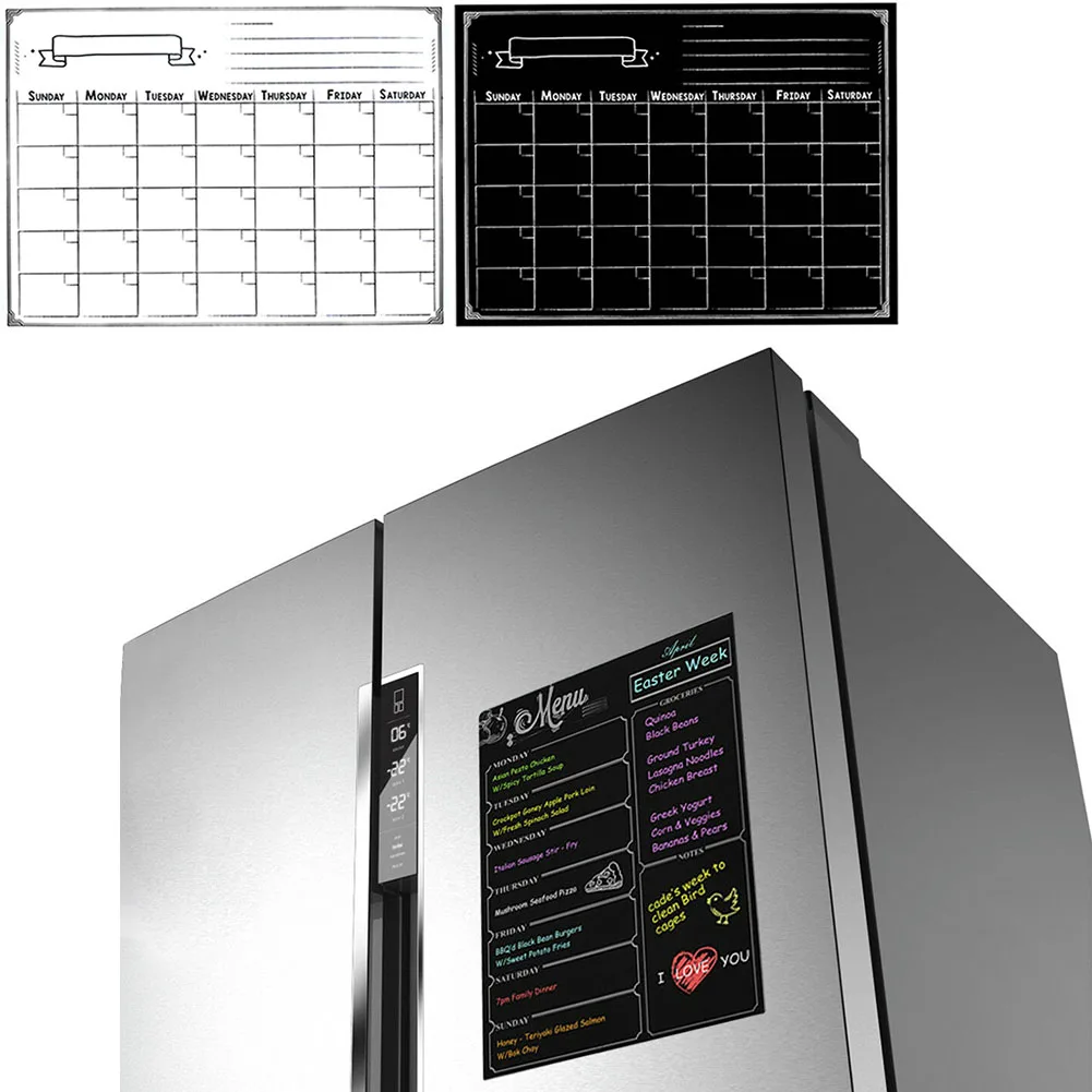 Памятка еженедельная доска заметка магниты на холодильник календарь планировщик еды меловая доска список покупок ужин многоцелевой стираемый утолщенный