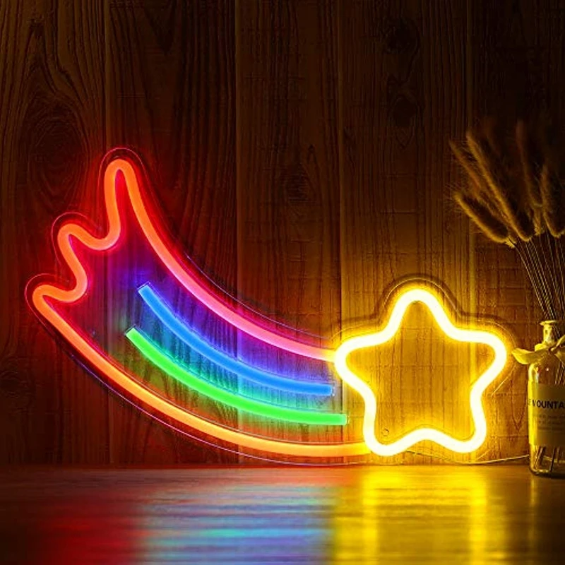 Креативный декоративный неоновый светодиодный светильник для украшения рождественской елки неоновый светильник Настенный декор художественный неоновый светильник s для домашнего декора вечерние подарки