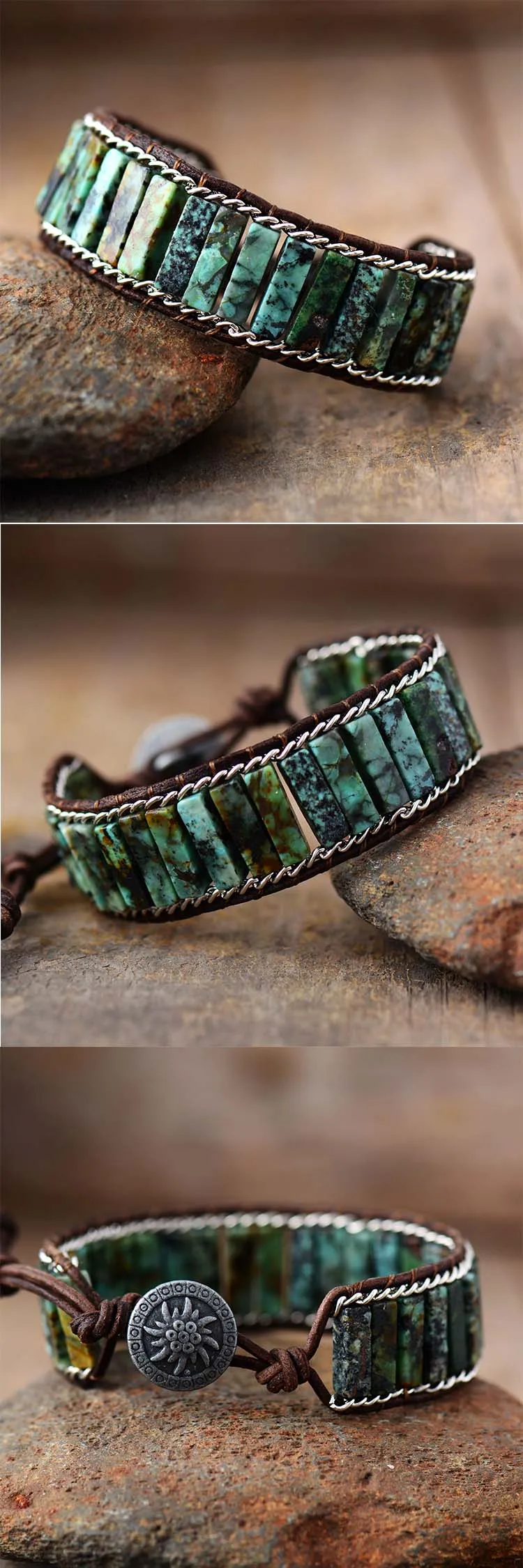 Bohemian African Turquoise Bracelet
