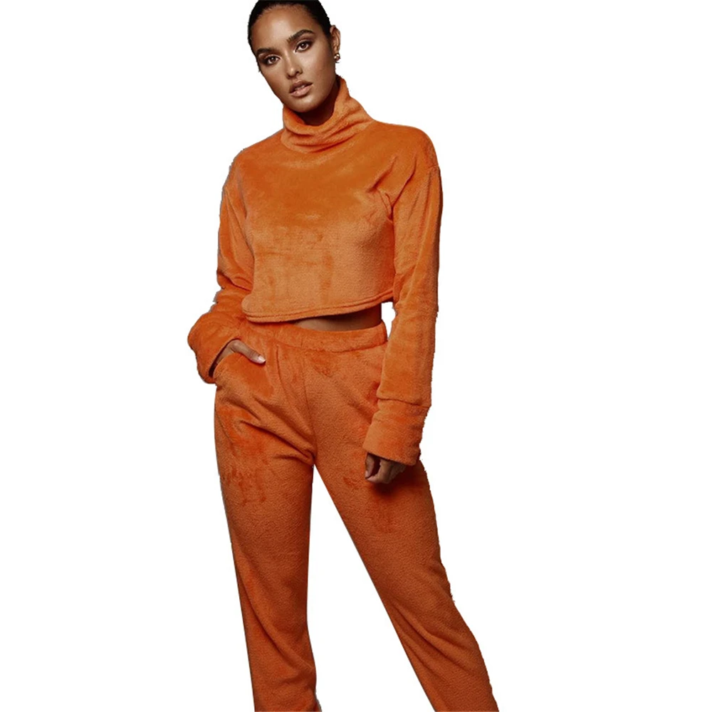 orange and white tracksuit