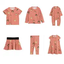 MR TAO2019/детская футболка Летняя футболка с обезьяной для мальчиков и девочек, розовая футболка с короткими рукавами и принтом детский хлопковый топ