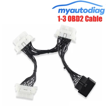 

16 Pin Auto Cable OBD2 OBDII OBD 2 16Pin OBD2 For ELM327 1-3 Male To Female Extension Cable Adaptor Diagnostic Scanner Connector