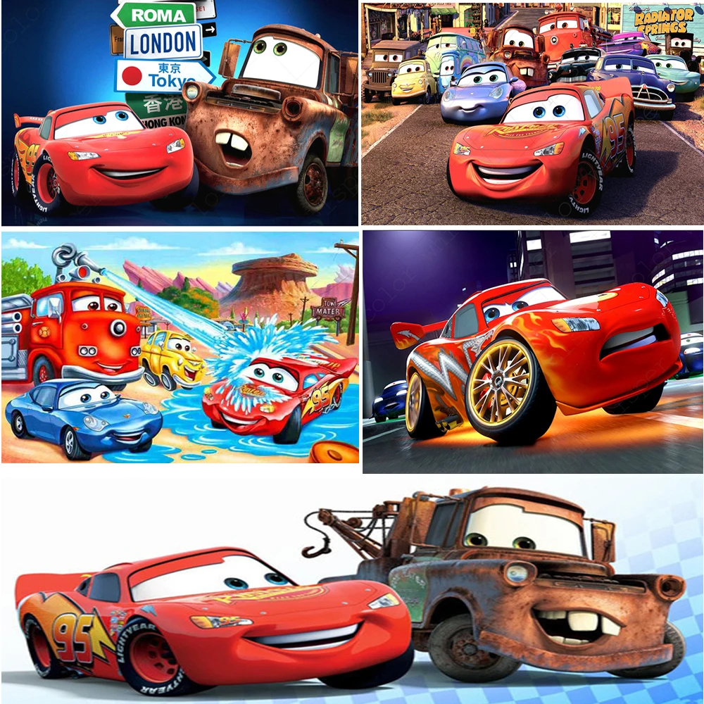 

Disney cars Wall Art Canvas Painting Nordic Posters And Prints Wall Pictures For Living Home Decor Cute cartoon gift