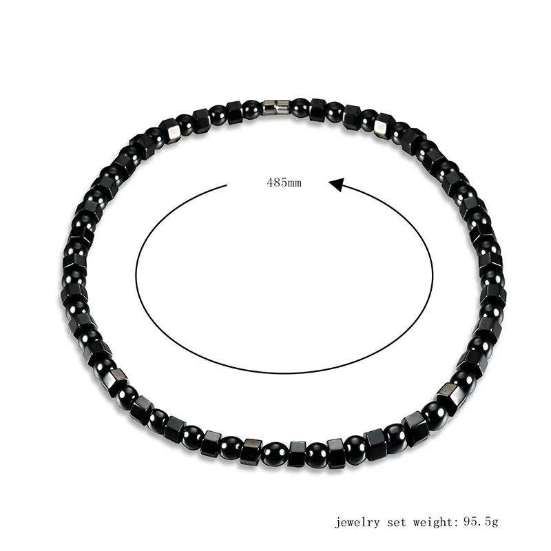 SUPER STRONG FREE SHIP Men's Powerful Magnetic Hematite BICONE NECKLACE AAA SUPER STRONG FREE SHIP Men's Powerful Magnetic Hematite BICONE NECKLACE AAA