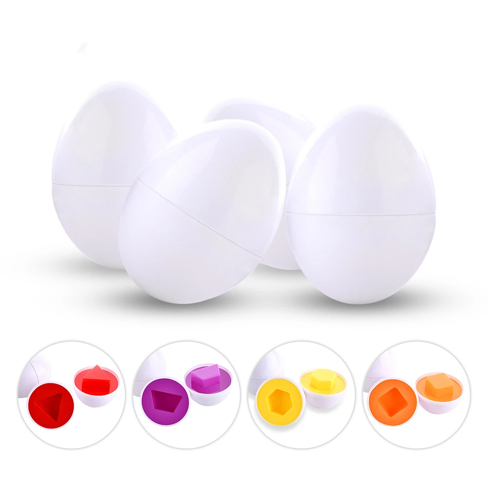 

3D Puzzle Math Eggs Toys Learning Education Game For Children Popular Toys Mixed Shape Tools