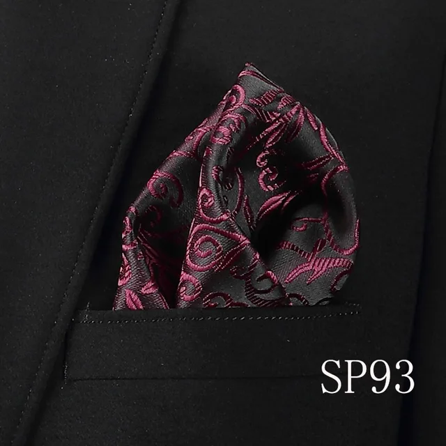 Fashion 100% Silk Hankerchief Scarves Vintage Hankies Men's Pocket Square Handkerchiefs Striped Solid Snot Rag 22*22 cm SP93