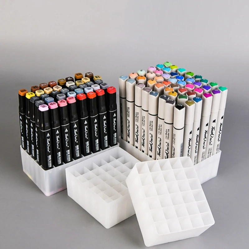 Pen Holder Pen And Brush Holder Desk Organizer Brush Holder 30/36/40/48 Slots Marker Pen Storage Holder