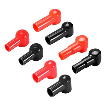 

uxcell 1/2/5Pair Battery Terminal Insulating Rubber Protector Covers for 22-54mm Terminal 16-30mm Cable Red Black