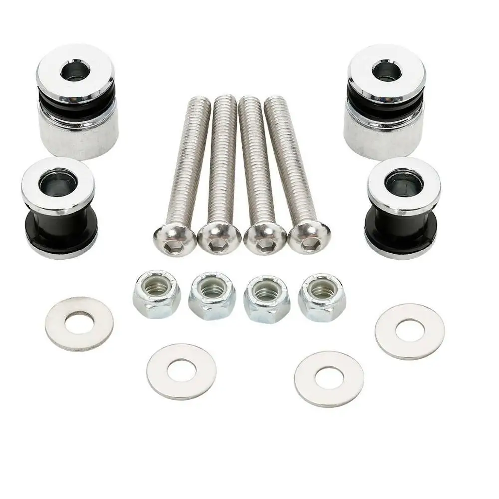 Motorcycle Docking Hardware Kit For Harley Softail Detachable Sissy Bar Solo Rack FLSTC FXSTSB