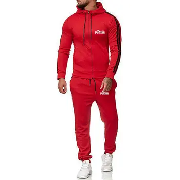 

Mens Clothes Casual Tracksuit Patchwork Striped Mens Track Suit Set Long Sleeve Hooded Coats Drawstring Trousers Sweatsuit Men