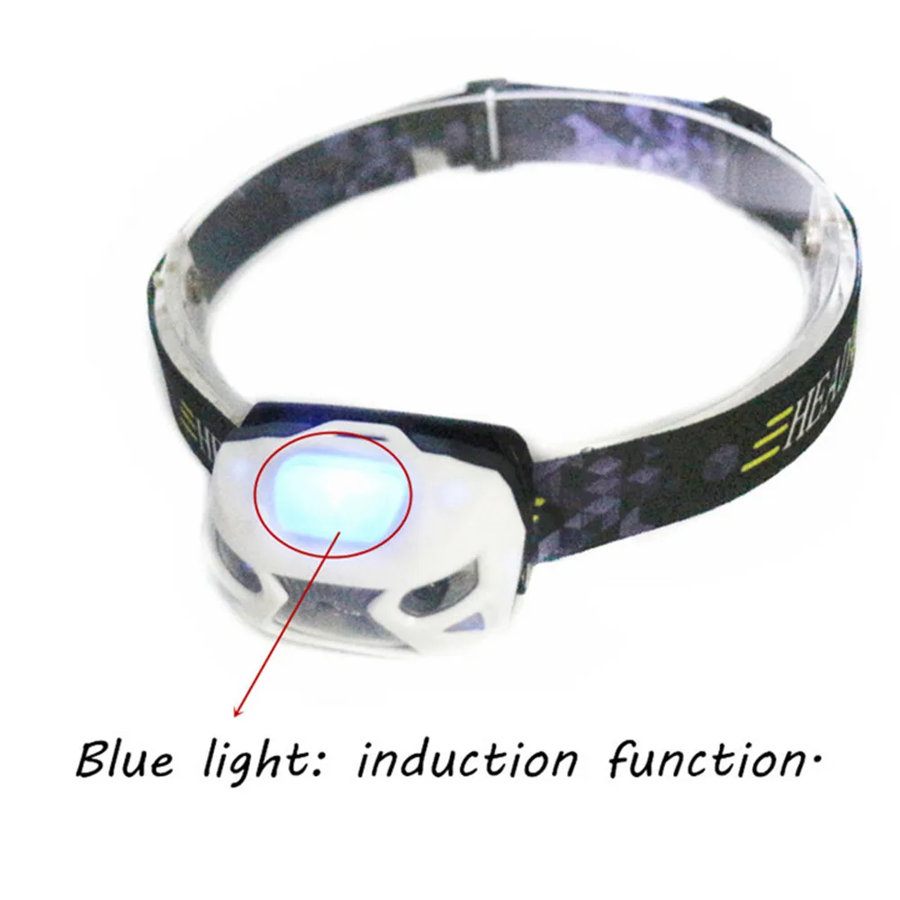 9000Lumen Induction led Headlamp Waterproof Mini Rechargeable Headlight Built in battery Camping Fishing lights Flashlight Torch