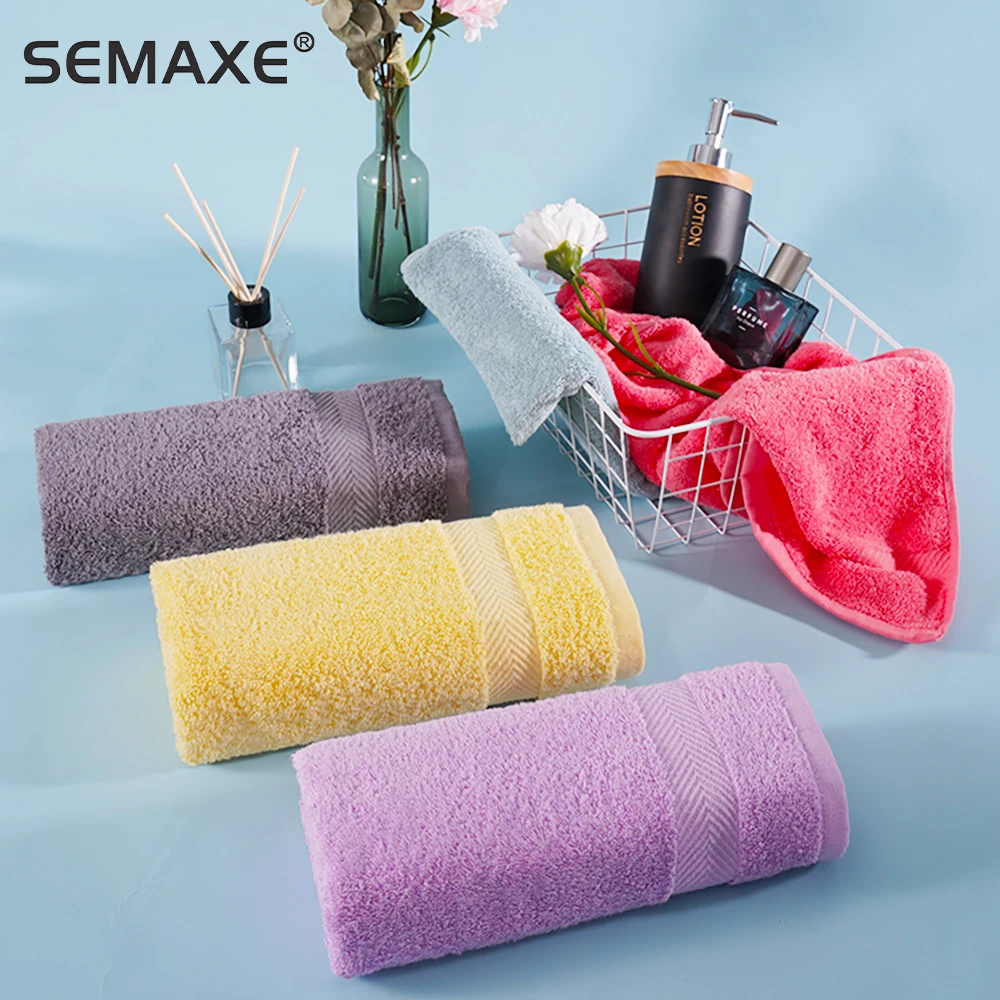 

Towel 40 * 70 high-grade 100% pure cotton is soft and does not fade, with high water absorption, suitable for family bathroom