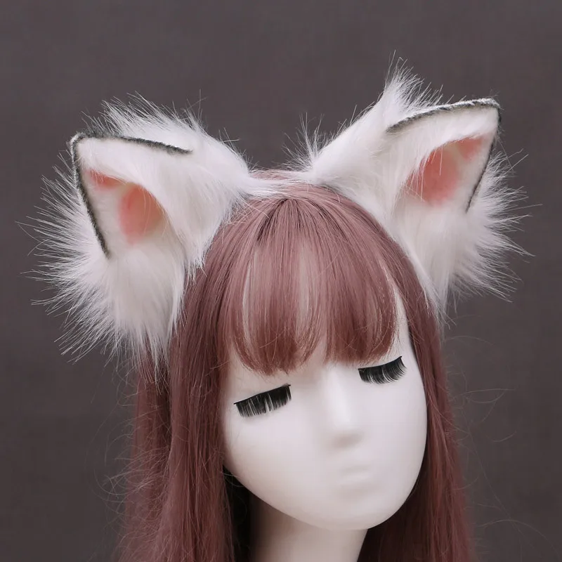 

The Original hand as a beast ear head hoop fox ears Wolf ears cos who KC hair hair hoop of the big cat ears