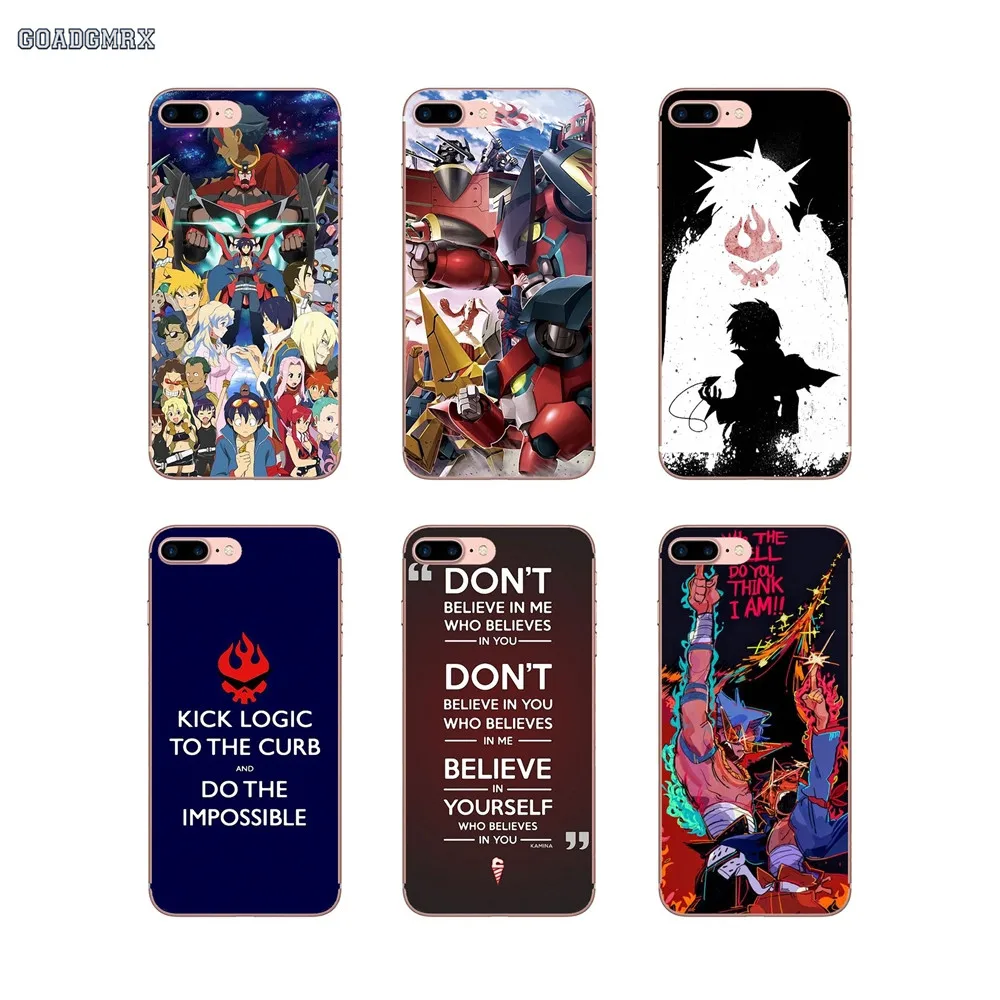 Чехол из ТПУ для Xiaomi mi 4I 4C x 2S Max Red S2 2 3 3S 4 16G 5 Plus 6 Pro 32G 4A 5A 6A 4X Tengen Toppa guren Lagann аниме |