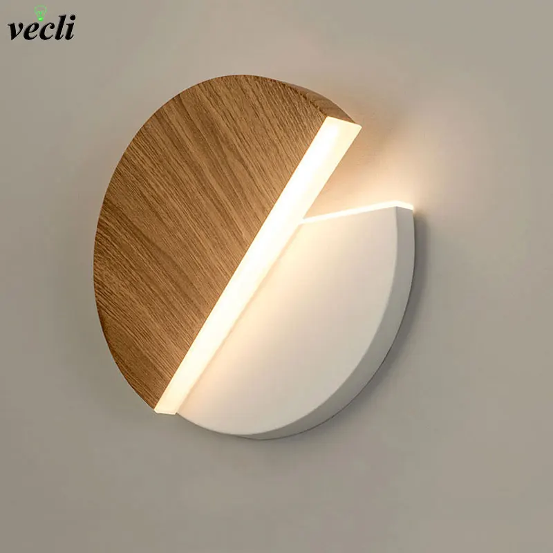 LED Wall Lamp LED Wall Lamp 360 Degree Rotation Adjustable Bedside Lights White Black Creative Wall Light Modern Bedroom Loft Aisle Lamps