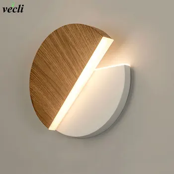 

LED Wall Lamp 360 degree rotation adjustable bedside lights white Black creative wall lamp modern bedroom loft aisle lamp