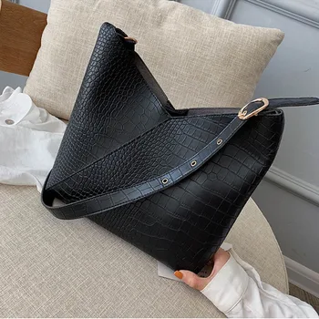 

NEW Stonepattern PU Leather Bucket Bags For Women 2020 Crossbody Bags Lady Shoulder Messenger Bag Female Travel Handbags