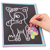 20Pcs/10Pcs Magic Scratch Art Doodle Pad Sand Painting Cards Early Educational Learning Creative Drawing Toys for Children 4