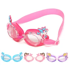 ; Новинка года; стильные детские очки для плавания; Простые Стеклянные противотуманные очки высокого разрешения с милым розовым рисунком; My Little Baby Swimm