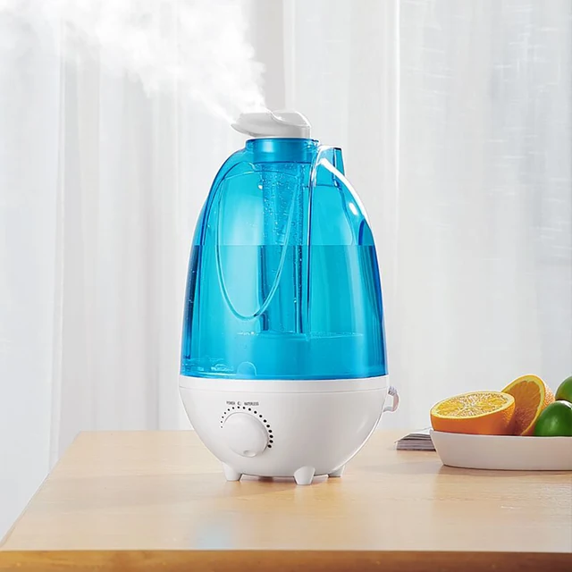 Ultrasonic Air Humidifier Mini Aroma Humidifier Air Purifier With LED Lamp 4L Humidifier Portable Mist Maker For Home Office 5