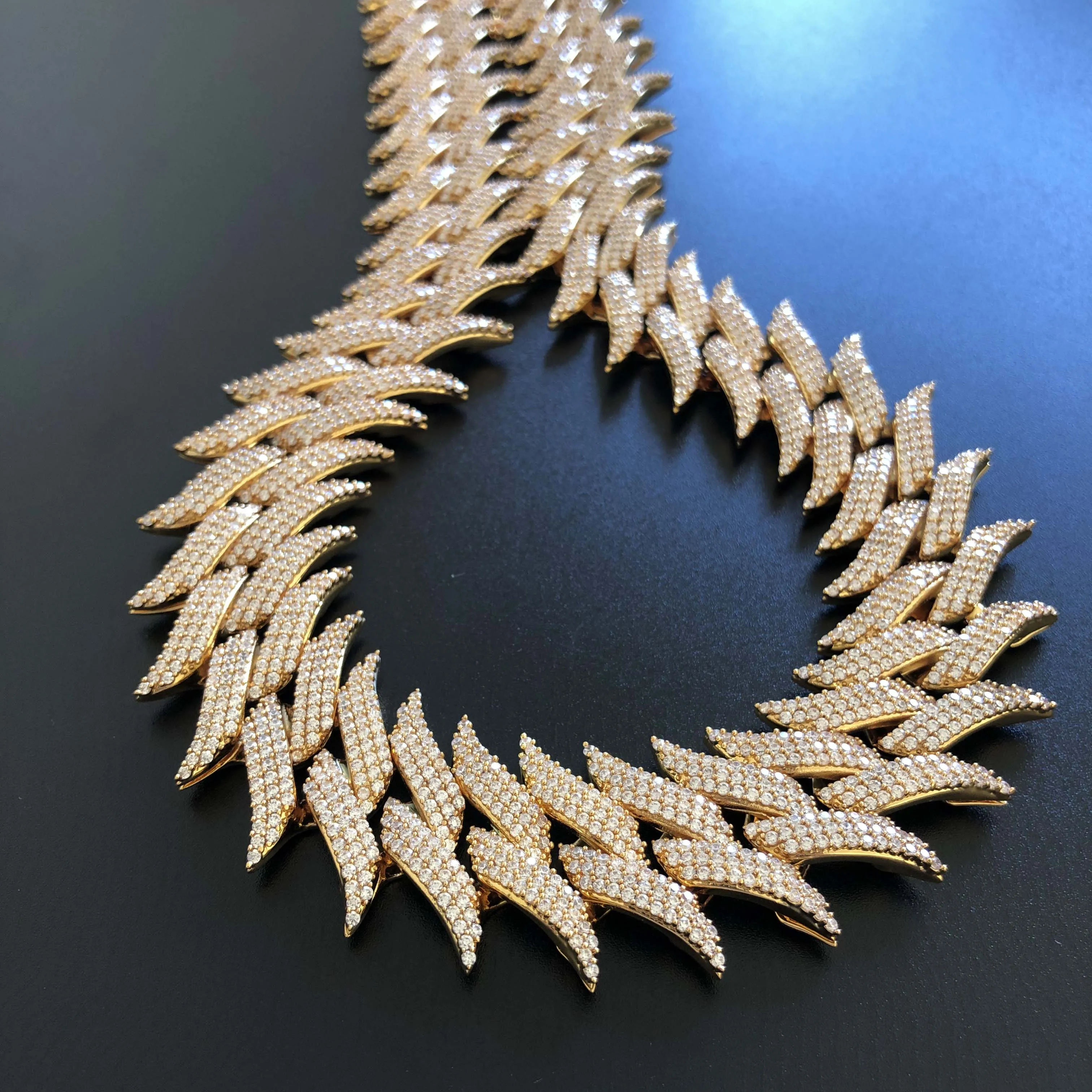 New Arrival CZ Iced Out 30mm White Gold &amp Cuban Link Chains | Украшения и аксессуары