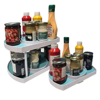 

Degree Rotation seasoning Storage Rack Drink Organizer Holder Pull-Out Drawer Spice Jar Condiment Bottles Tray Kitchen Shelf 4