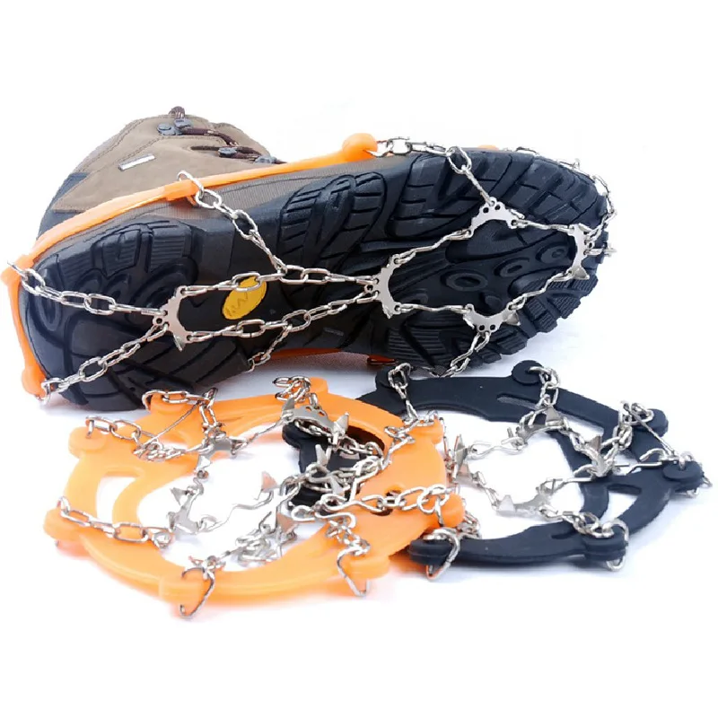 10 Teeth Ice Gripper Anti-skid Crampon Outdoor Claw Snowshoes Ice Climbing Elastic Shoe Cover for Winter