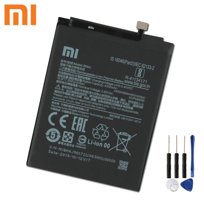 Xiao mi Xiaomi mi BM4J аккумулятор для телефона Xiao mi Red mi Note 8 Pro BM4J 4500 мАч сменный аккумулятор+ инструмент