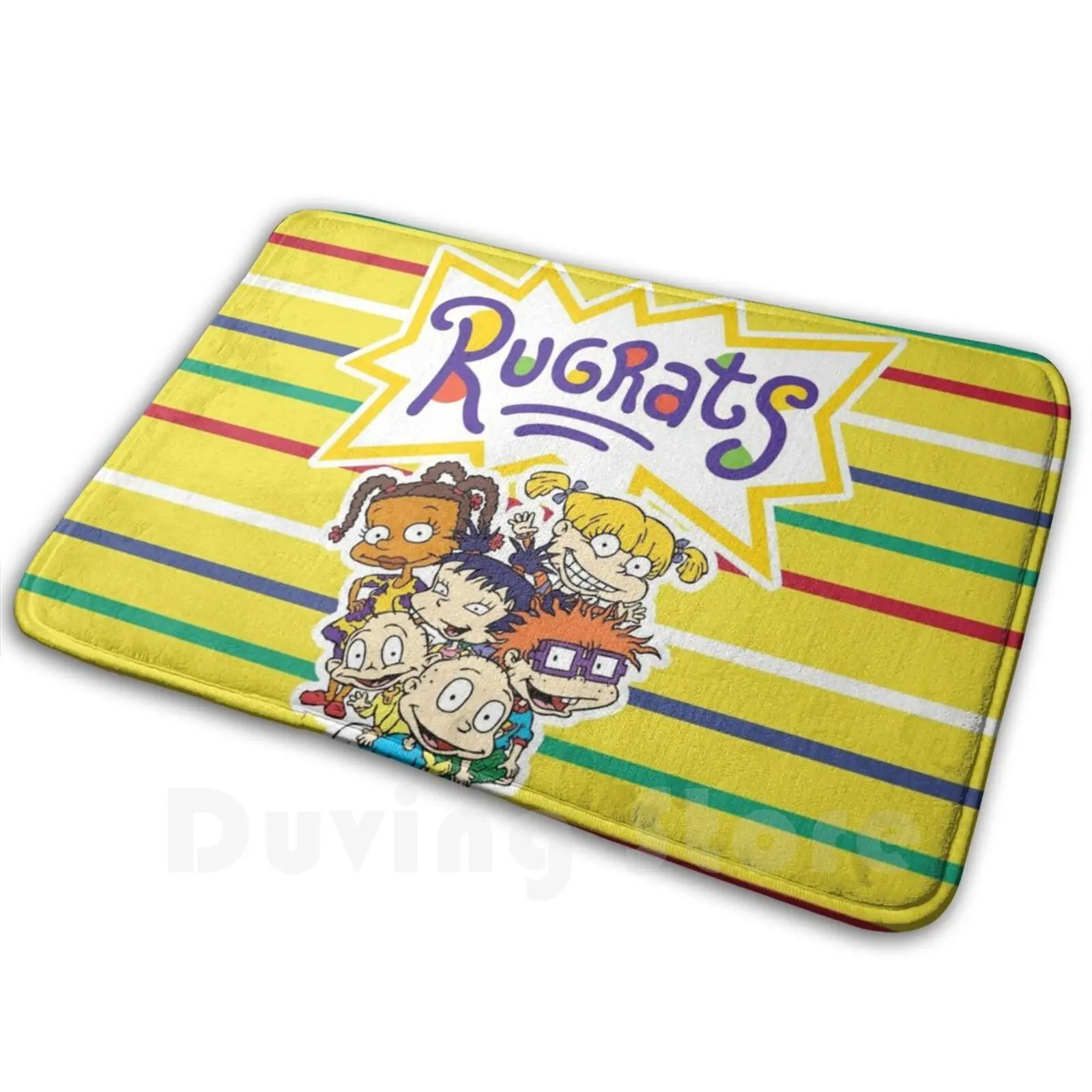 Anni '90 Tv Show Tappeto Tappeto Tappeto Cuscino Morbido Antiscivolo Rugrat Anni '90 Tv Vintage Tv Chucky Phil E Lil Pickle Rugrat Neonati Bambini