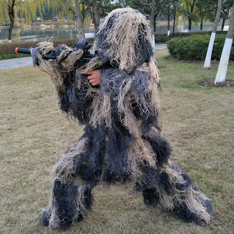 5 шт./компл. Ghillie костюм, камуфляжная одежда, одежда и брюки для охоты в джунглях, стрельбы, страйкбола, фотографии дикой природы или