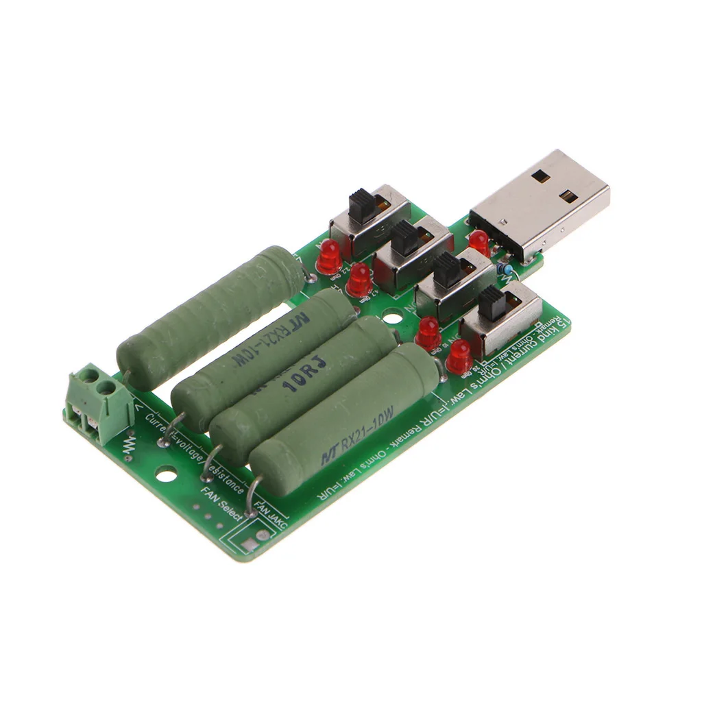 USB электронный нагрузочный высокомощный регулируемый резистор сопротивления