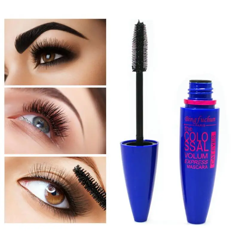 1pc 4D Mascara Thick Waterproof Sweatproof Curled Eye Lashes